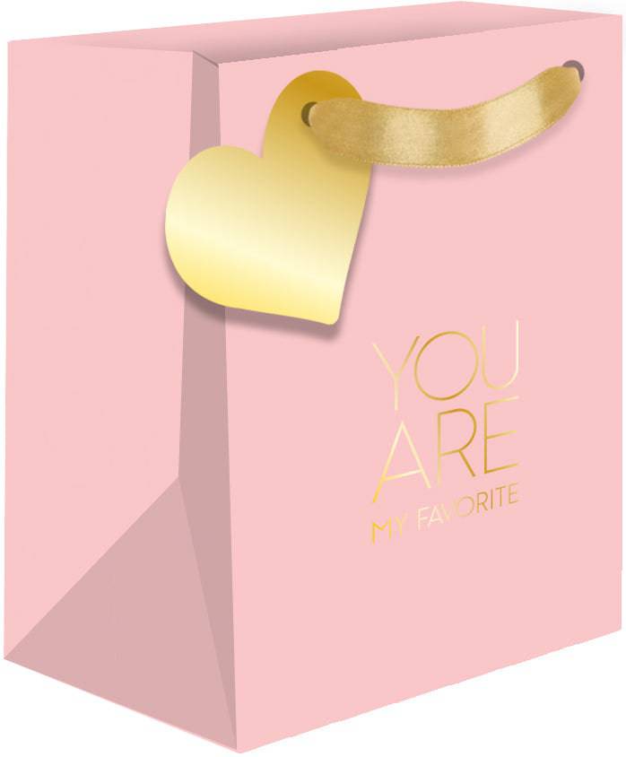 Small Pictura gift bag with "You Are My Favorite" printed design, perfect for gifting on special occasions.